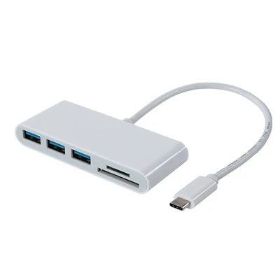 Hub USB C la 3 porturi USB cu cititor de carduri