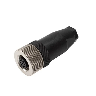 M12 5 Poziție Dreaptă Conexiune șurub Conector de blocare cu șurub