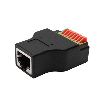 Adaptor pentru bloc terminal Rj45 mamă la arc cu 8 pini