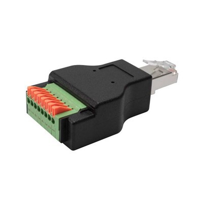 Adaptor pentru bloc terminal Rj45 tată la arc cu 8 pini
